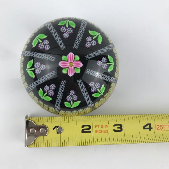 Perthshire Club First Annual Collectors 1998 PPCC Flower Latticinio Paperweight - Picture 6 of 14